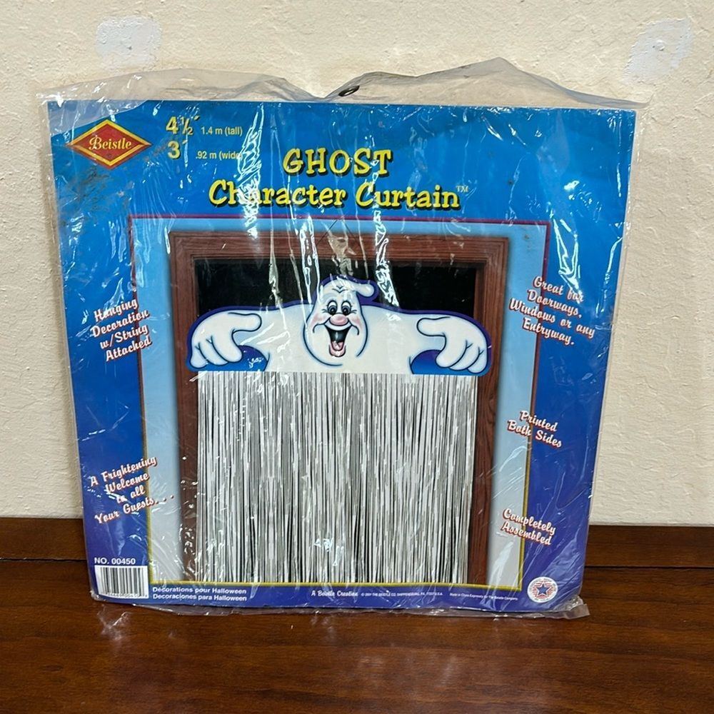 Beistle Halloween Hanging Ghost Curtain NEW! Vintage Circa 2001